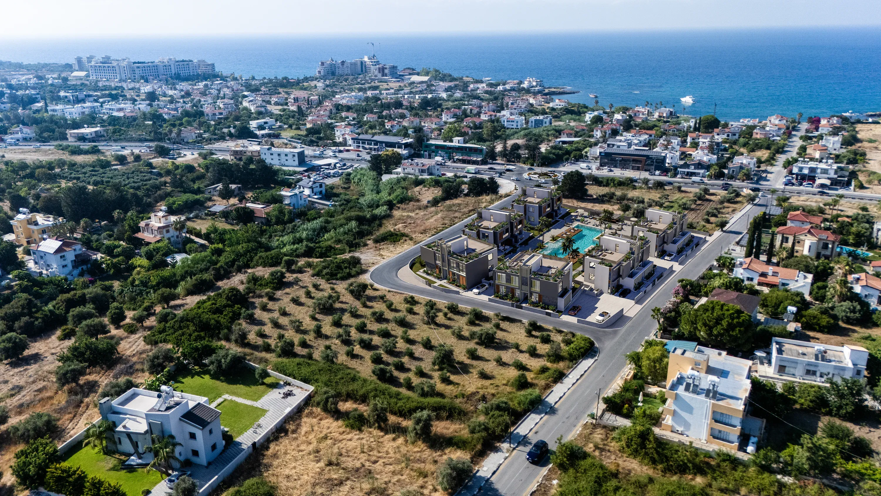 Monte Carlo Homes — havadan görünüm, Girne, Kuzey Kıbrıs